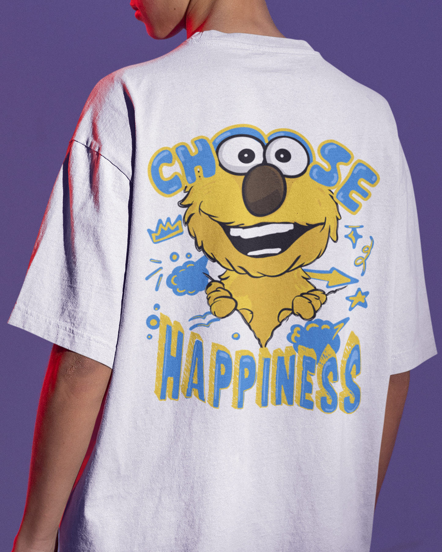 Choose Happiness Oversized Tshirt