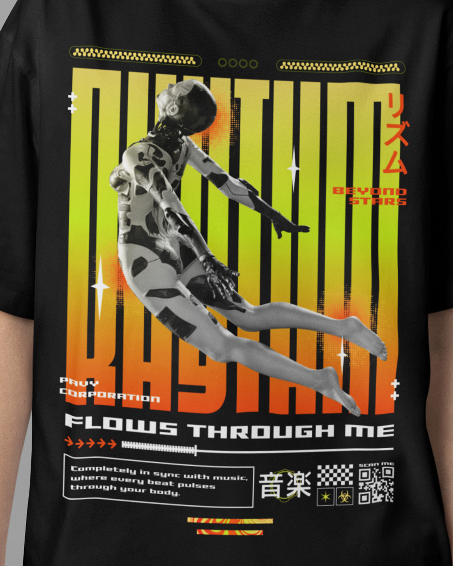Rhythm Flows Through Me - Oversized Tshirt