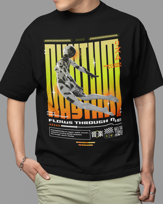 Rhythm Flows Through Me - Oversized Tshirt