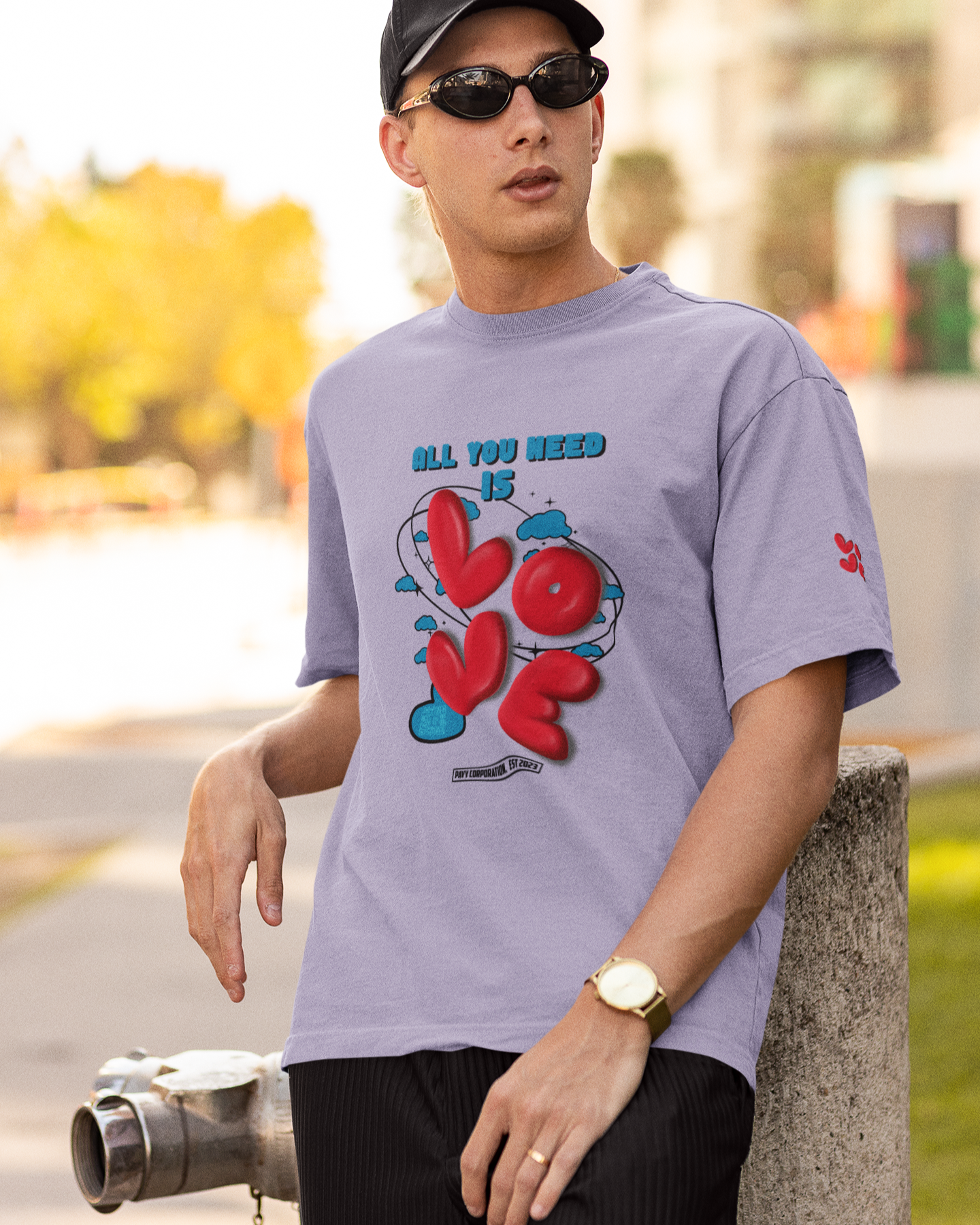 All You Need Is Love Oversized Tshirt