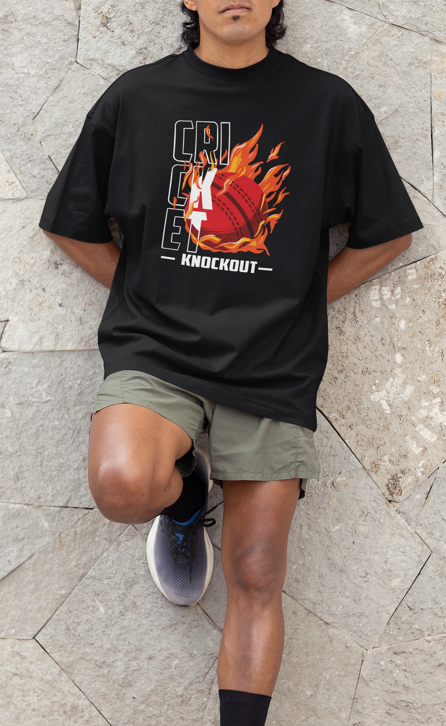 Cricket Knockout Oversized Tshirt
