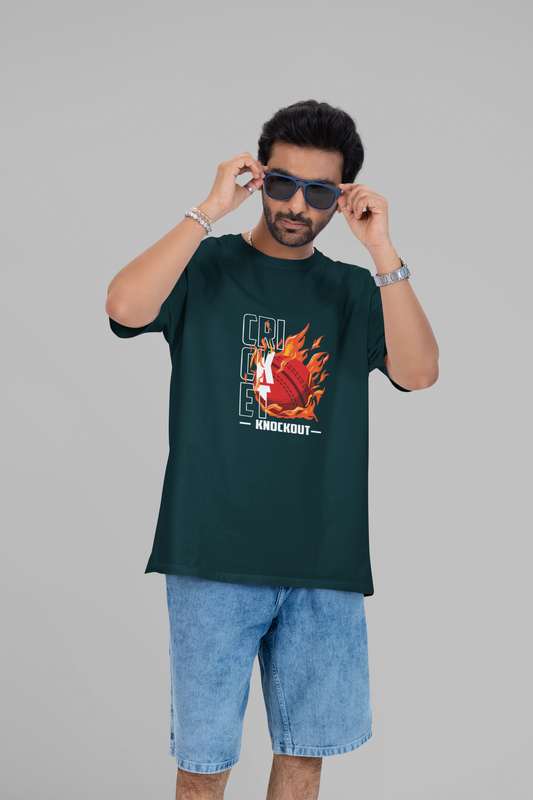 Cricket Knockout Oversized Tshirt