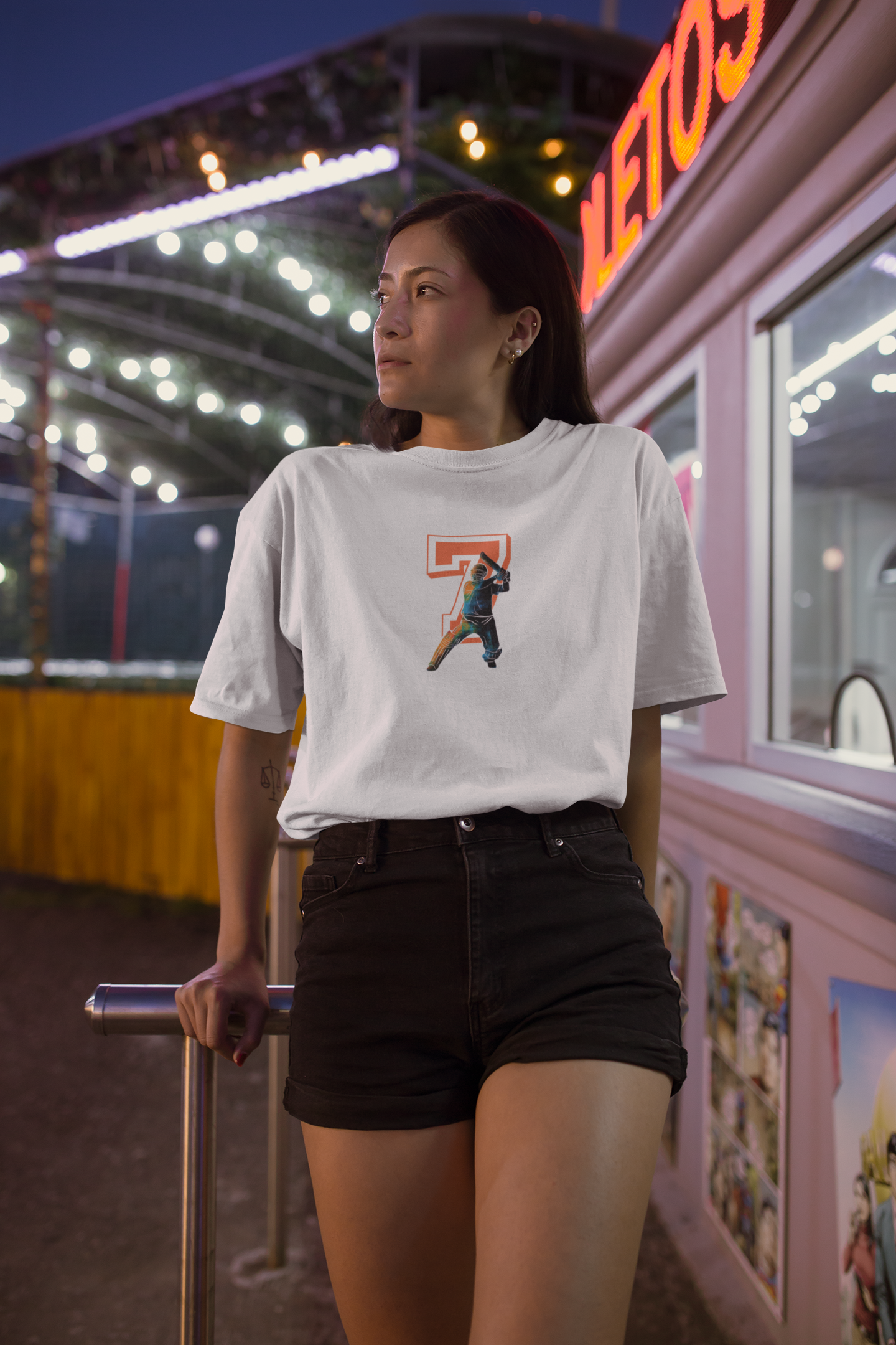 Cricket No:7 Oversized Tshirt