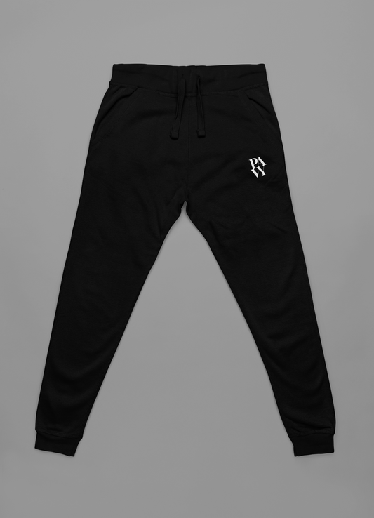 PAVY Unisex Black Joggers