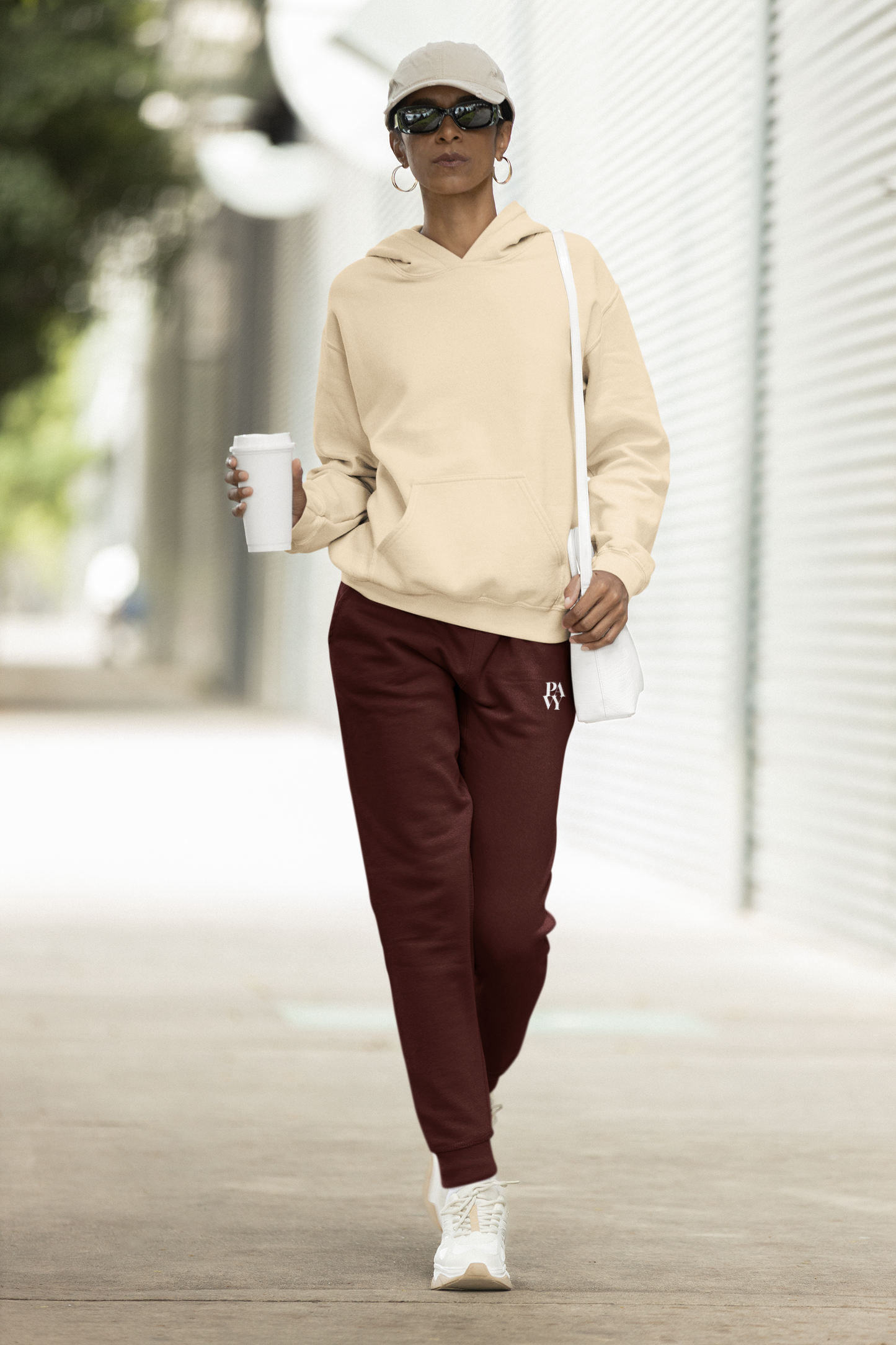 PAVY Unisex Maroon Joggers