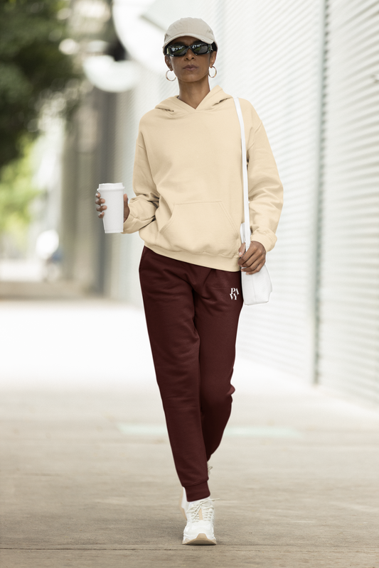 PAVY Unisex Maroon Joggers