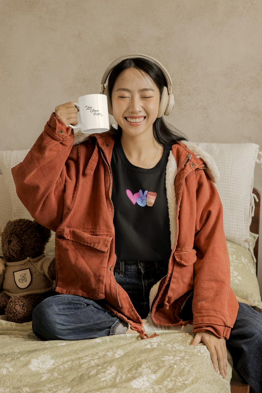 Love Peace Coffee Oversized Tshirt