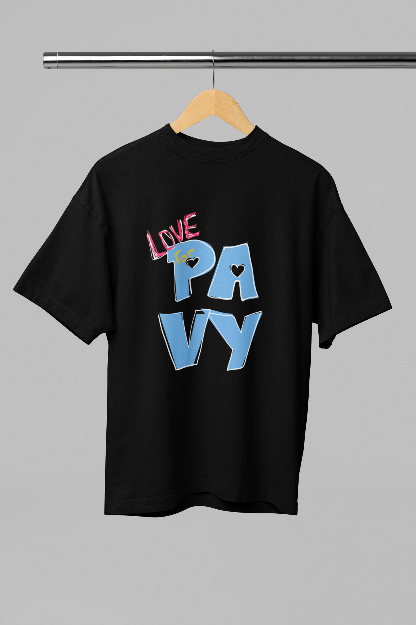 PAVY LOVE Terry Oversized Tshirt