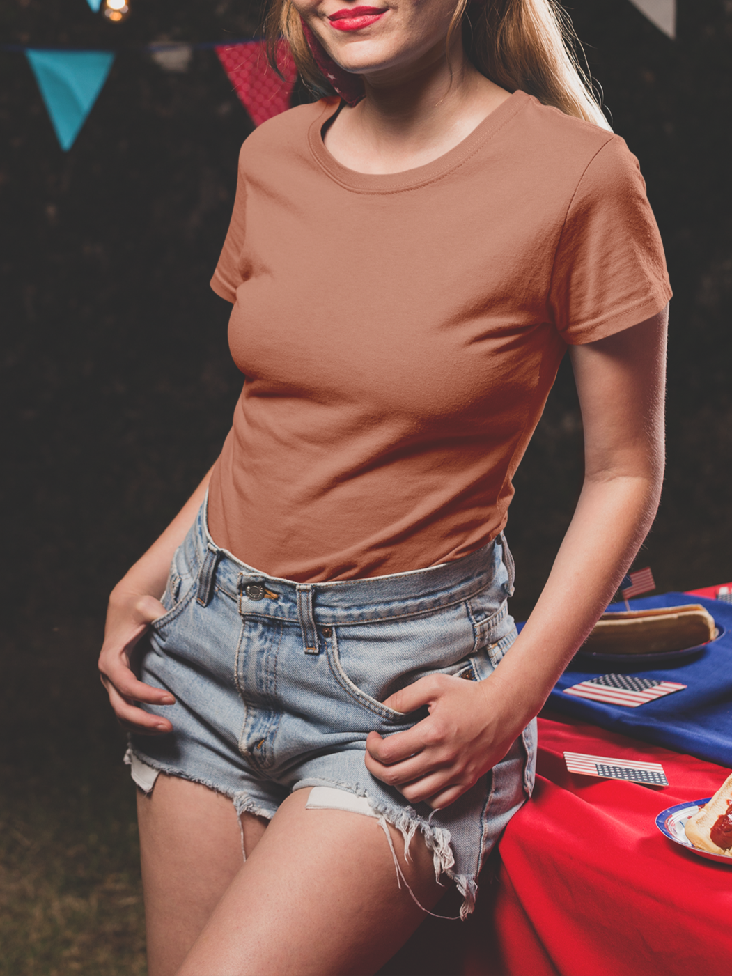 Solid Unisex Classic Crew Tshirt