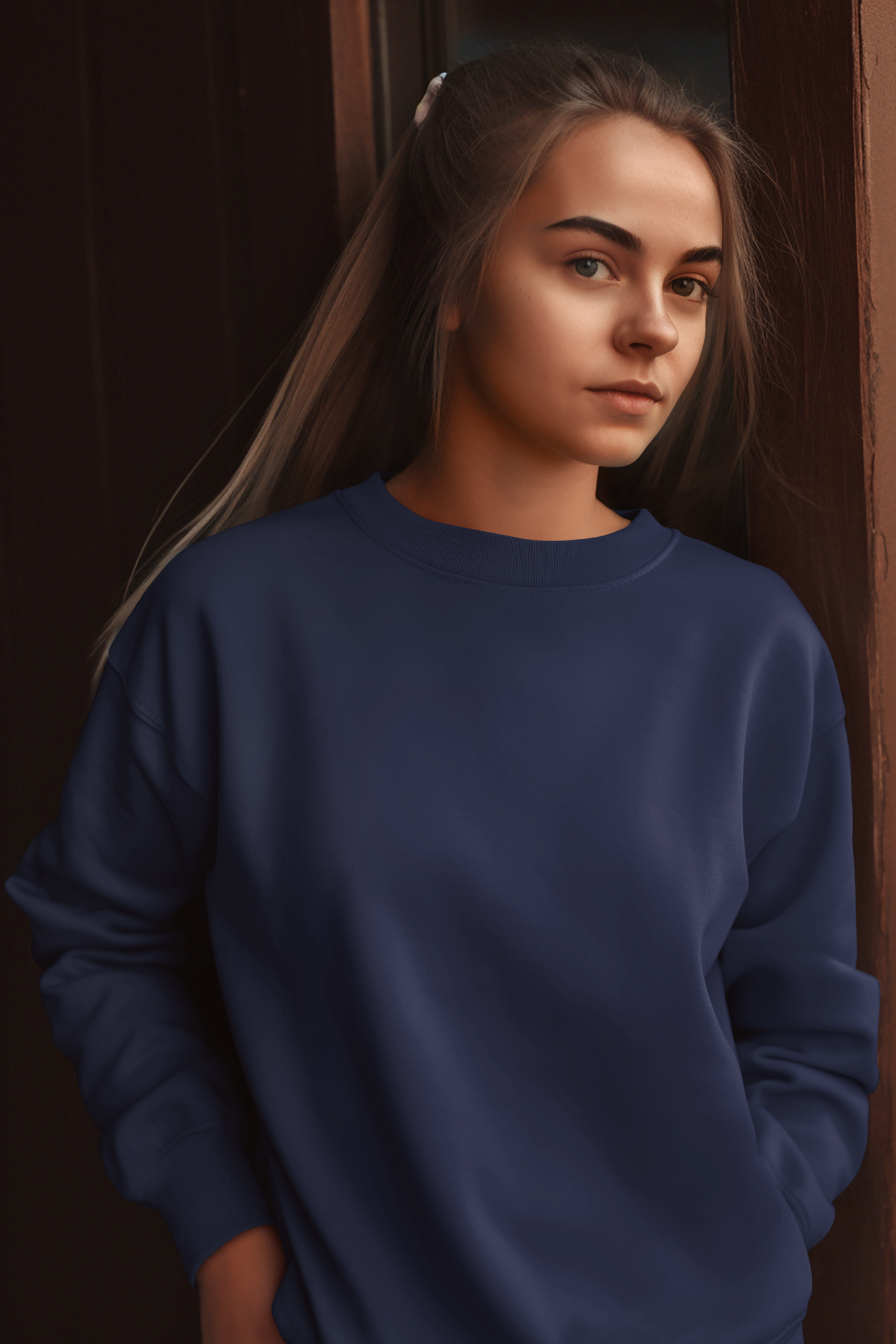Solid Oversized Sweatshirt