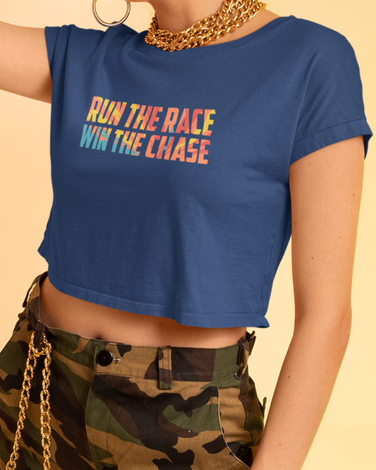 Run The Race Win The Chase Crop Top