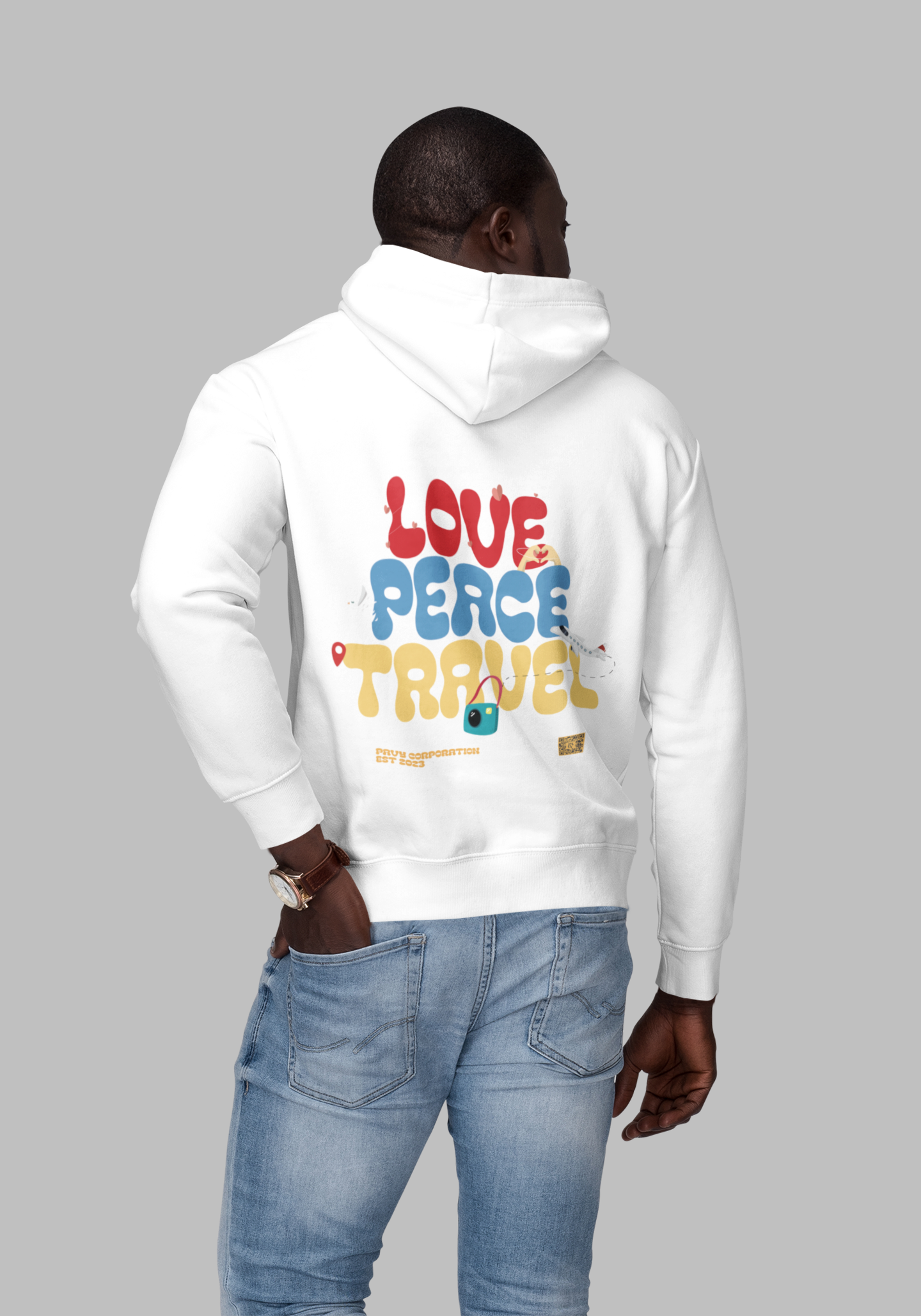 Love Peace Travel Hoodie