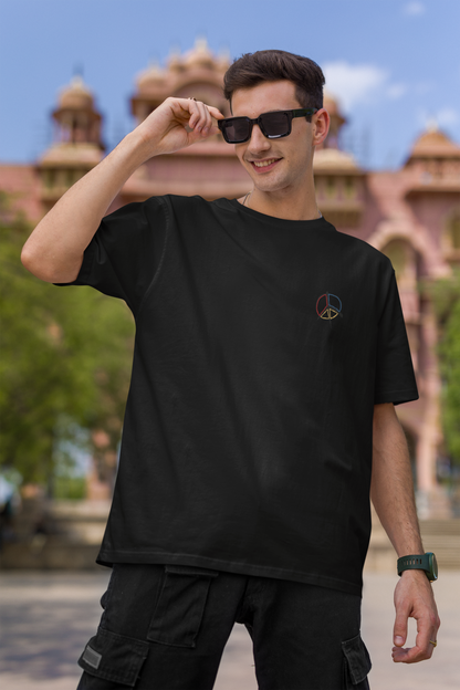 Love Peace Travel Oversized Tshirt