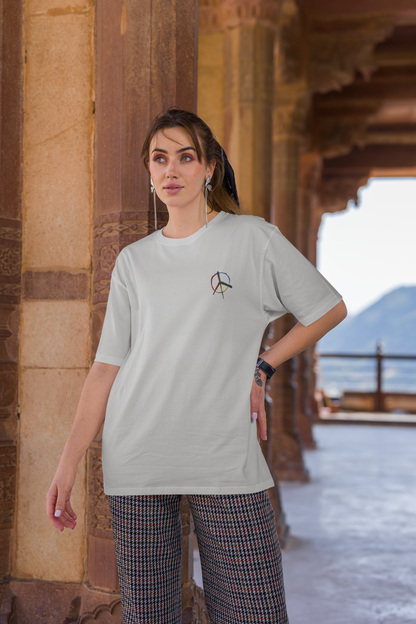 Love Peace Travel Oversized Tshirt