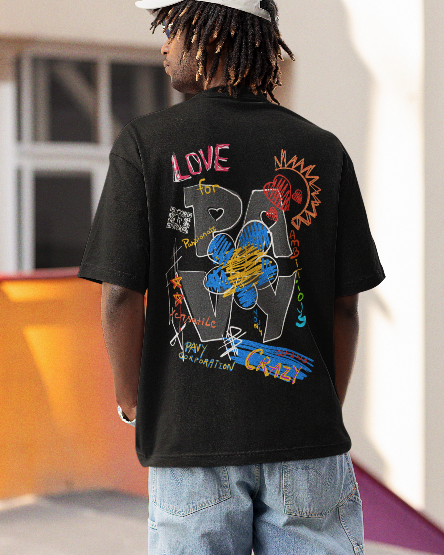PAVY LOVE Terry Oversized Tshirt